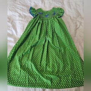 Smocked whale dress size 5
